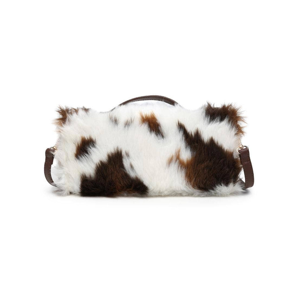 Ada - Cow Print Faux-Fur Crossbody
