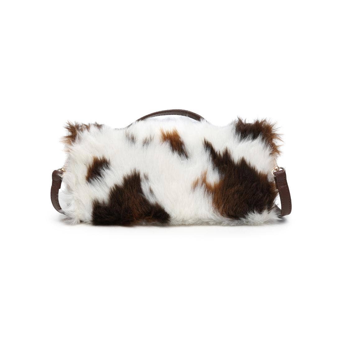 Ada - Cow Print Faux-Fur Crossbody