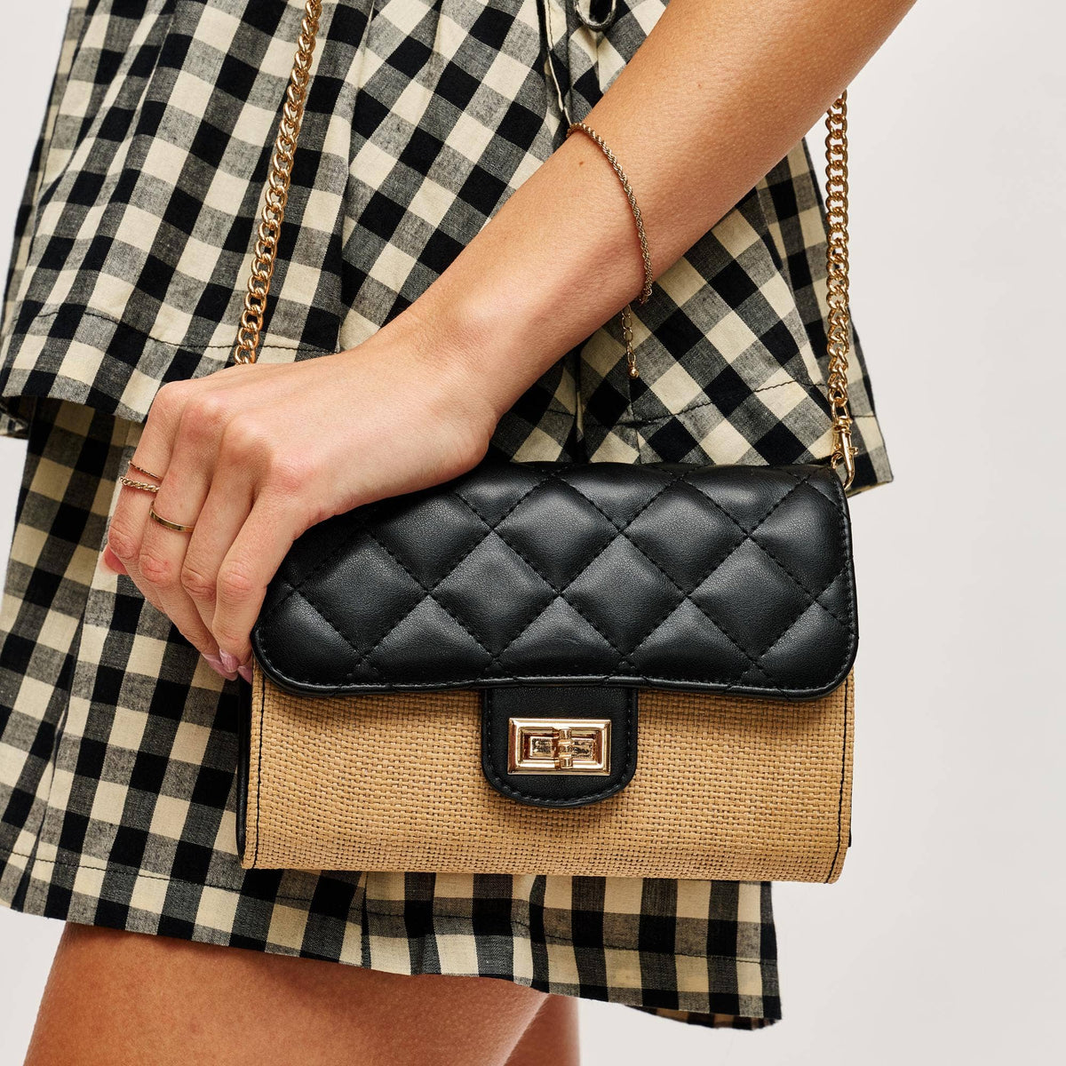 Shelly - Straw Crossbody