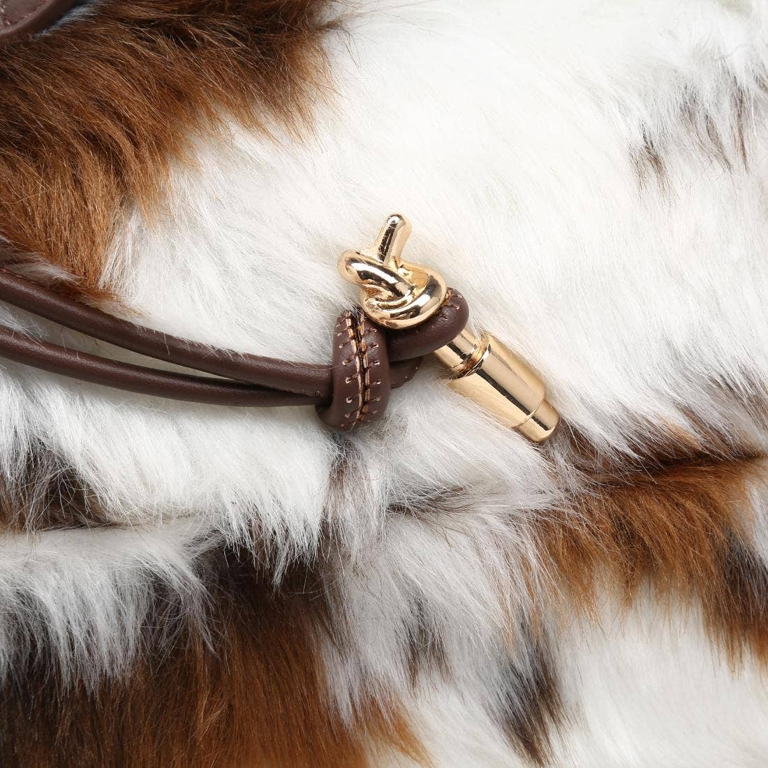 Ada - Cow Print Faux-Fur Crossbody