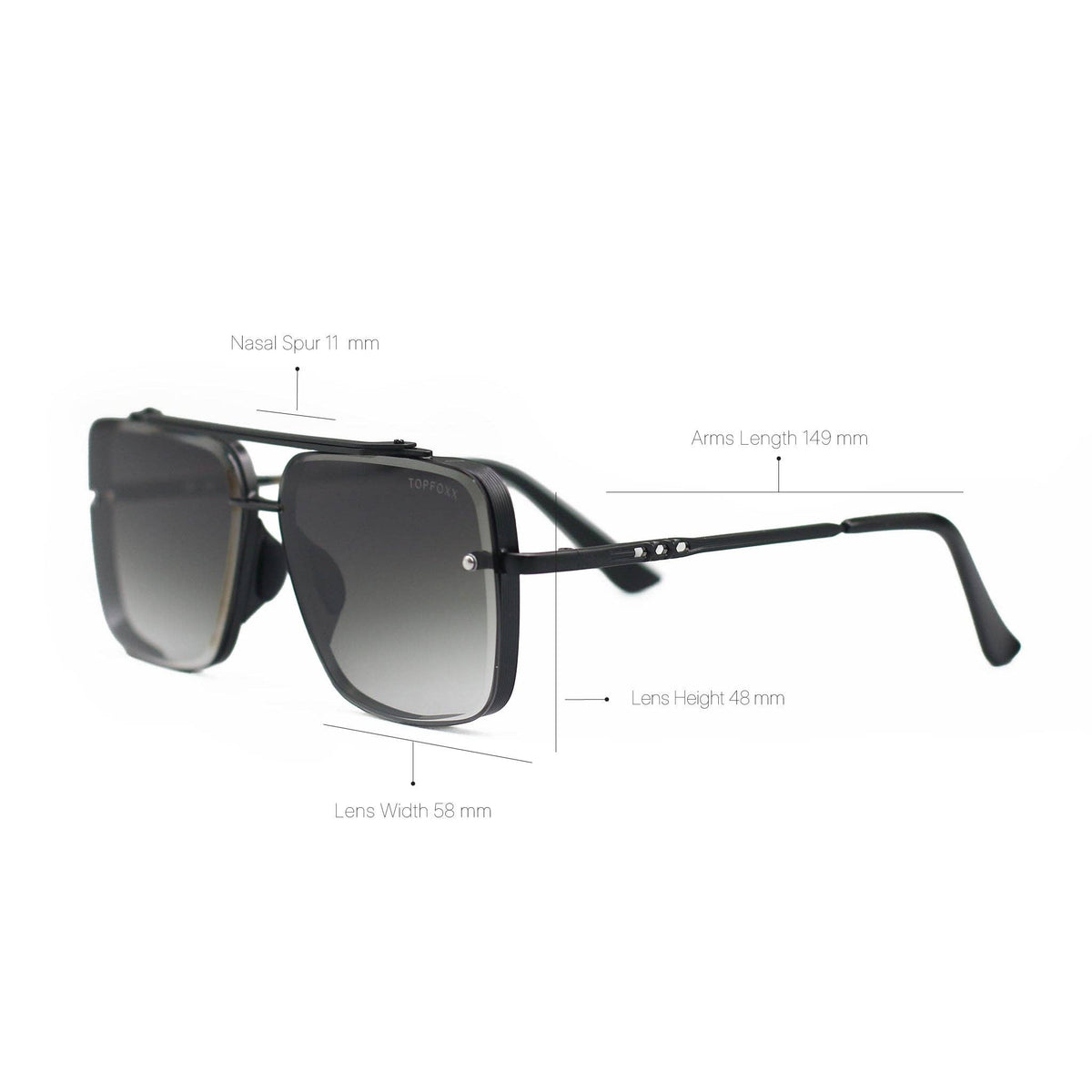Smaller Tangle Free Aviator Sunglasses