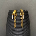 Chain Fringe Stud Earrings