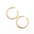 OPEN HOOP EARRINGS GOLD or SILVER