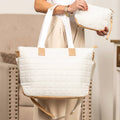 Quilted Traveler Tote with Mini Clutch