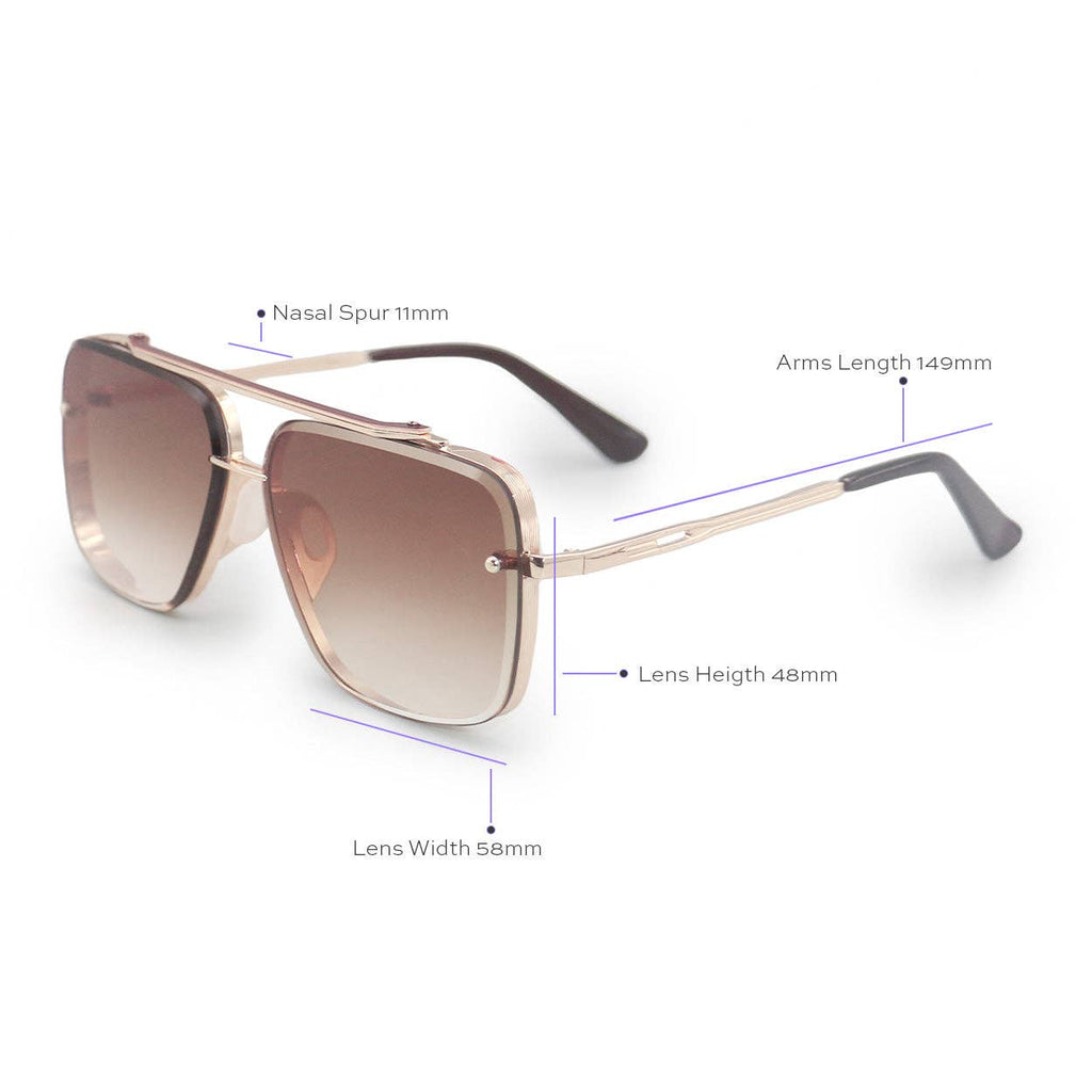 Tangle Free Aviator Sunglasses - Smaller Framed