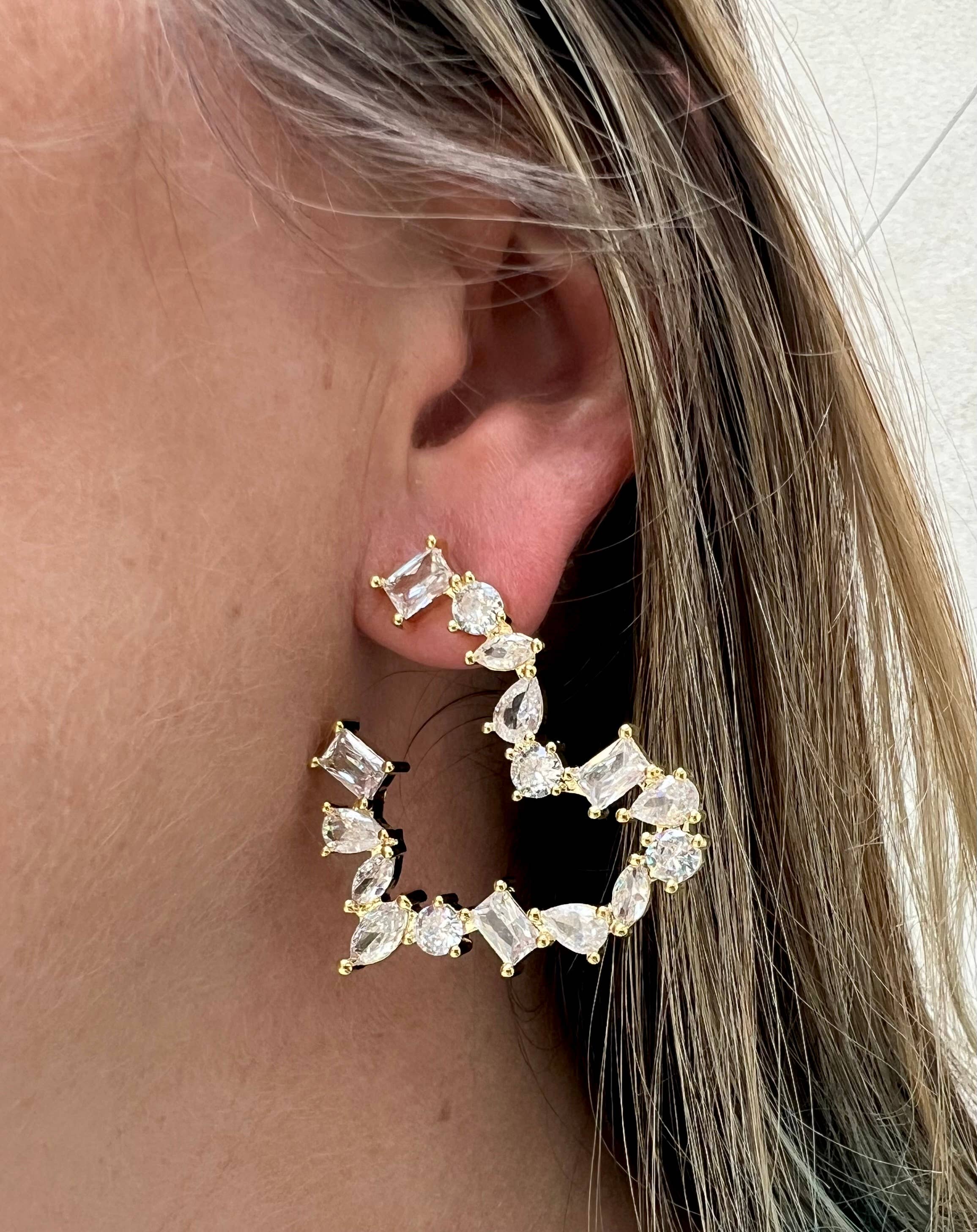 ❤️ Carmen Statement Heart Earrings ❤️