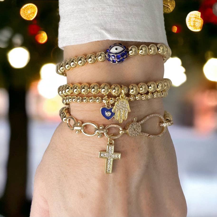 Crystal Cross Stretch Bracelet