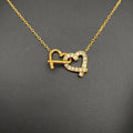 Double Heart Pendant Necklace