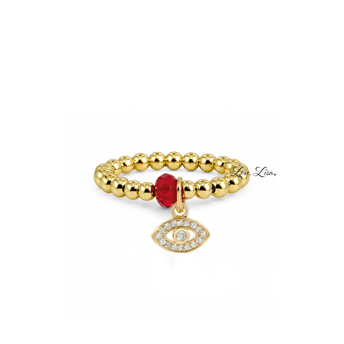 Evil Eye Protection Stretch Ring