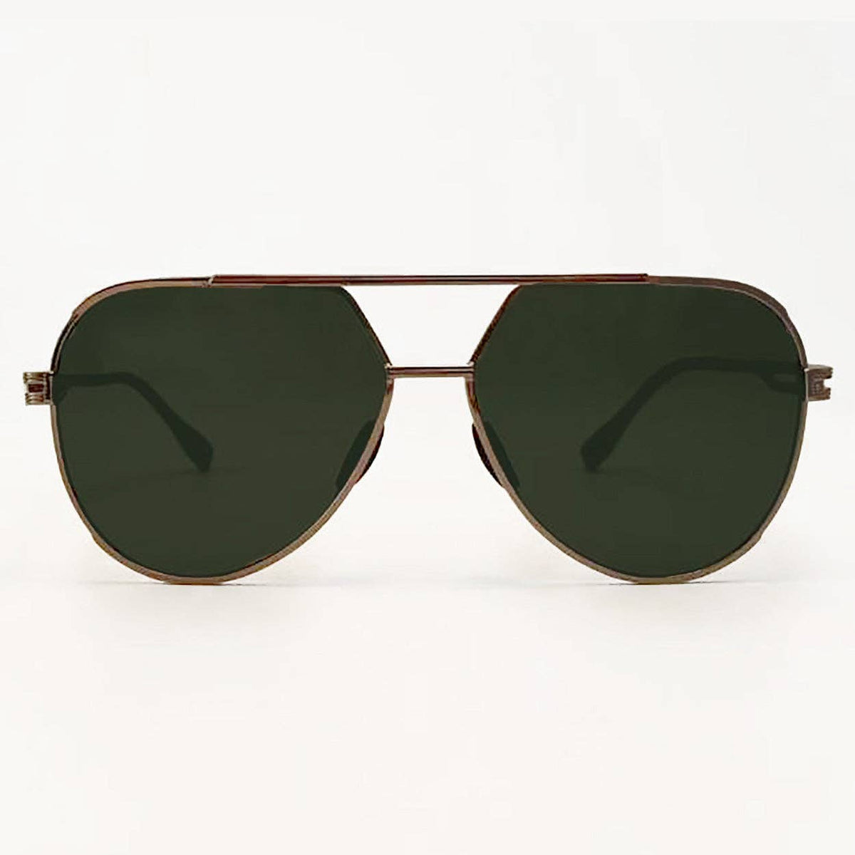 Olive Aviator Sunglasses