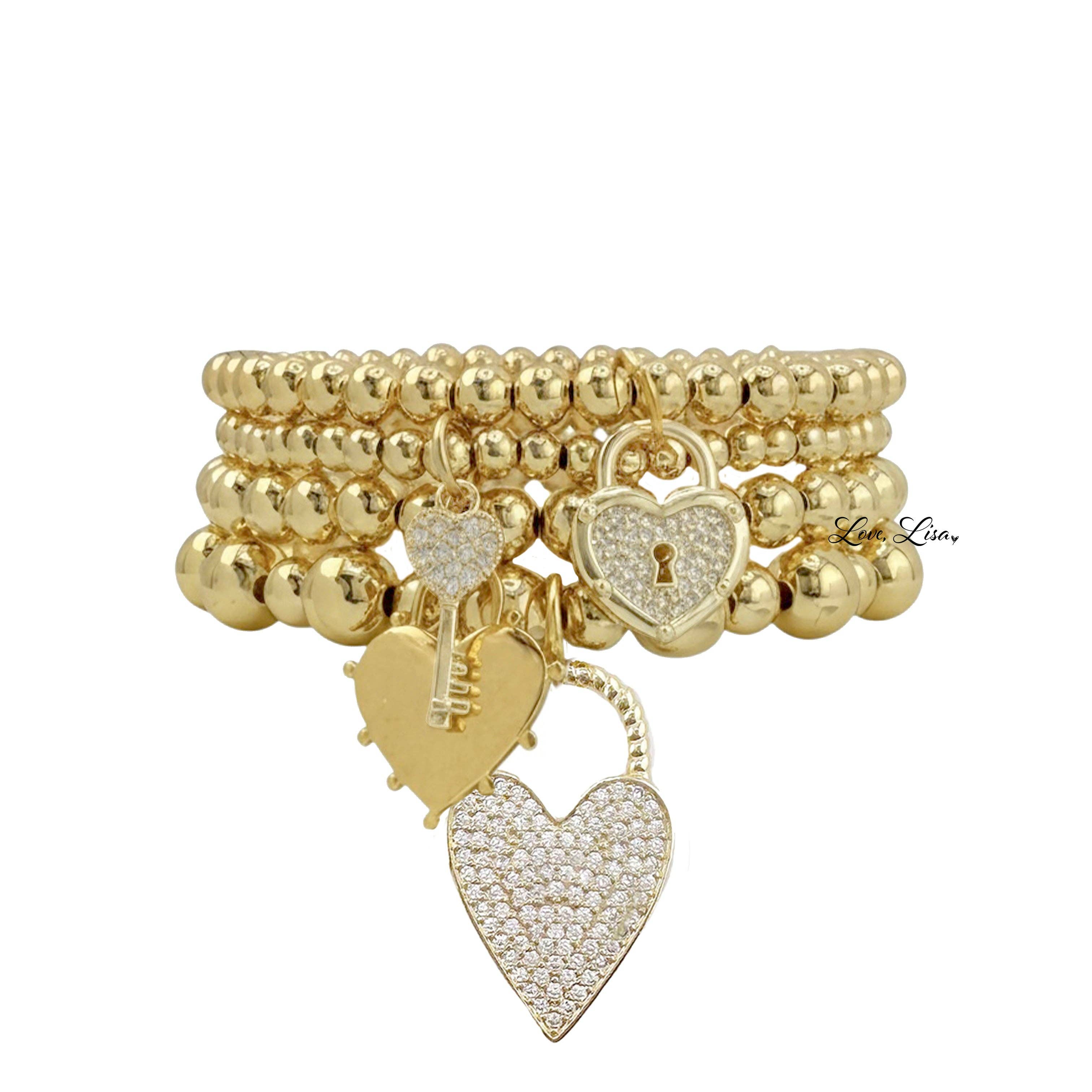 🔐 Forever Lock & Key Stretch Bracelet✨
