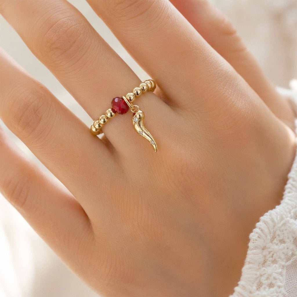 Italian Horn Stretch Ring