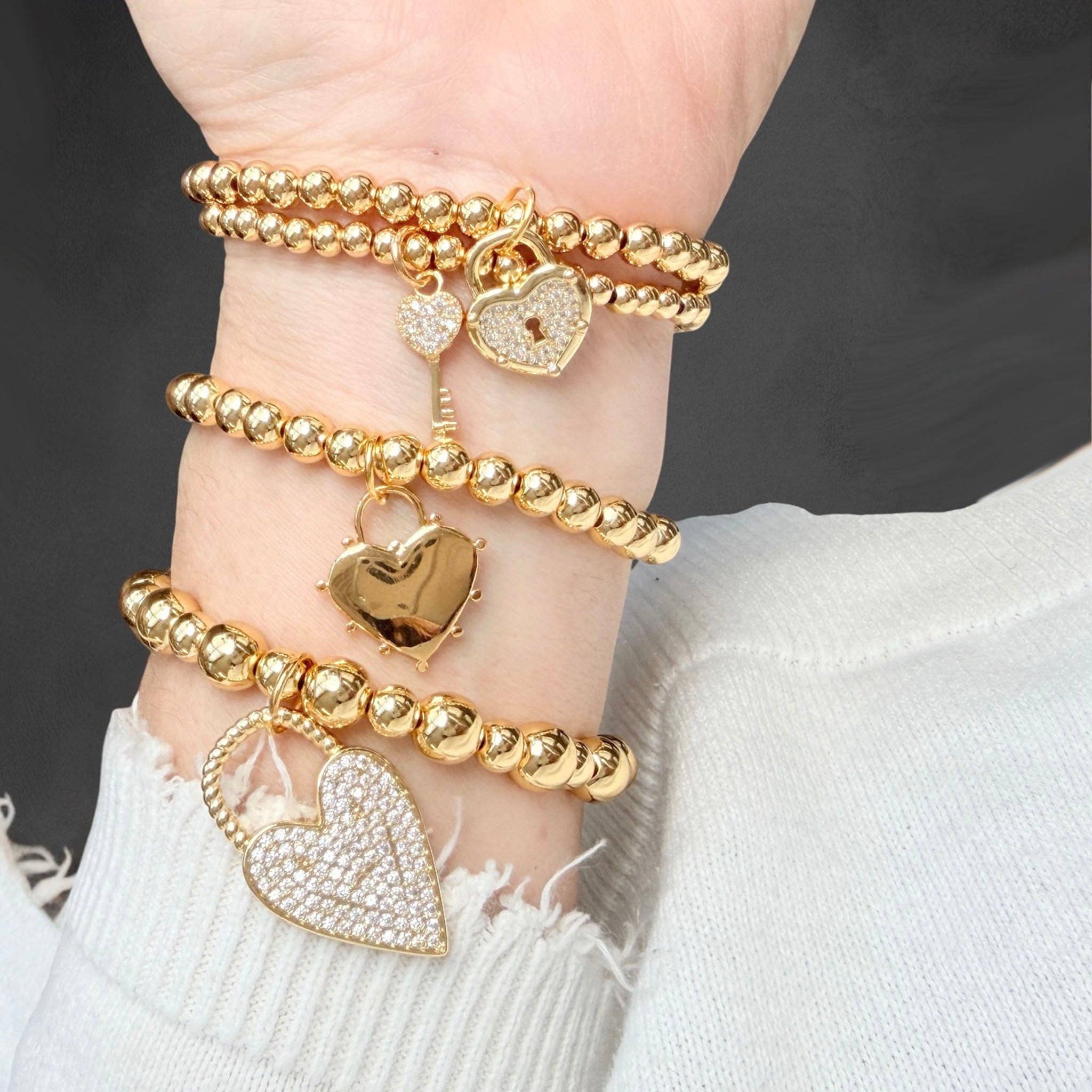 🔐 Forever Lock & Key Stretch Bracelet✨