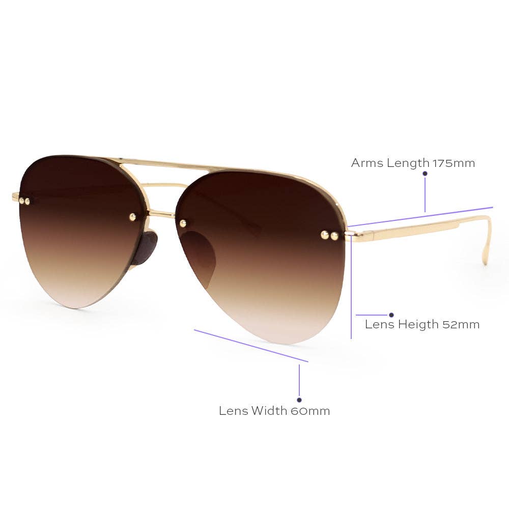 Tangle Free Aviator Sunglasses